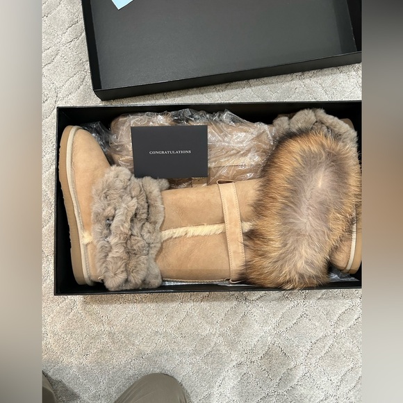 Australia Luxe Collective Shoes - New in box never worn Australia Luxe Collective fur boots size 9